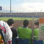 プロ野球 マイナビオールスターゲーム2022 第2戦 試合前の球場風景(松山坊っちゃんスタジアム)