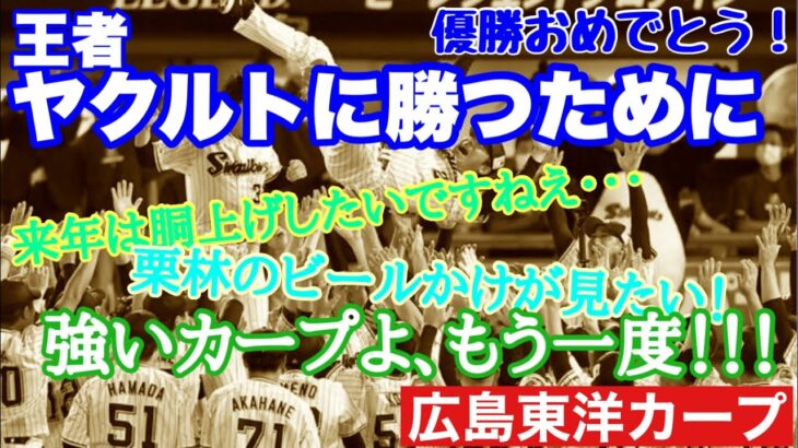 【広島東洋カープ】これが最後の崖っぷち！　正念場のヤクルト戦を勝ち切るために　【森下暢仁】【九里亜蓮】【秋山翔吾】【カープ】