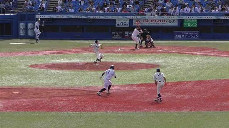 【東京六大学野球】立教大学江藤（東海大菅生）森下暢仁（広島カープ）からスリーランホーマー！