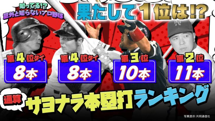 【プロ野球】通算サヨナラホームラン数ランキング！王貞治…野村克也などの強打者を抑えての1位は！？