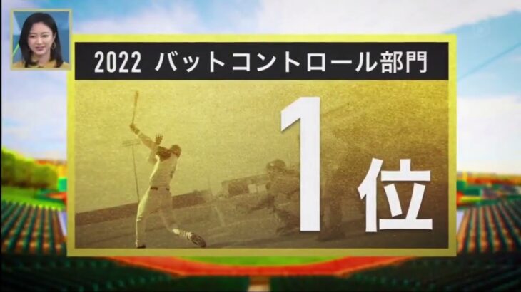 2022 プロ野球100人分の１位  「バットコントロール部門」22.11.19