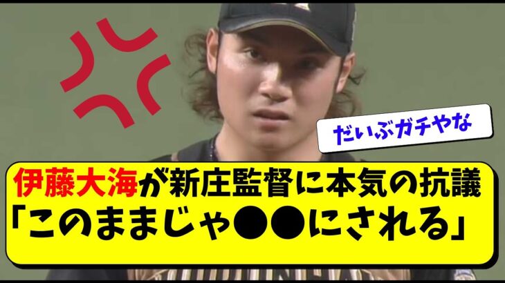 日ハム伊藤大海が新庄監督の起用法に抗議！建山コーチへも【北海道日本ハムファイターズ/なんJ反応】