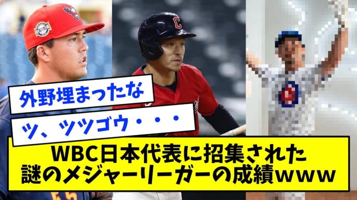 WBC日本代表に招集されそうな謎の日系メジャーリーガーの成績、結構凄いｗｗｗ【なんJ反応】