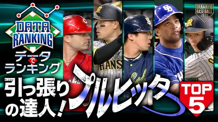 2022【データでランキング】引っ張りの達人！”プルヒッター” TOP5