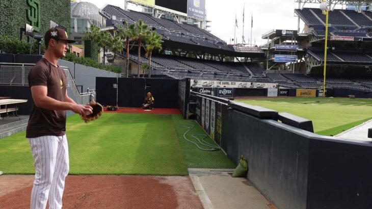 今オフ2度目のブルペン投球@PetcoPark