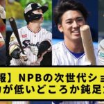 【悲報】NPBの次世代ショート 打撃力が低いどころか鈍足だらけ【プロ野球反応集】【2chスレ】【1分動画】【5chスレ】