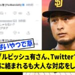 ダルビッシュ有さん、Twitterで変な奴に絡まれるも大人な対応をしてしまうwwww【なんJ反応】