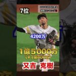 2023年度 契約更改　【増額】ランキング  ‼️