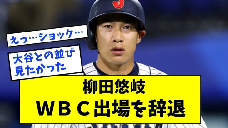 ソフトバンク・柳田悠岐がＷＢＣ出場を辞退　２０２３年シーズンに専念へ【なんJ反応】