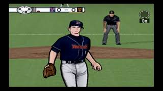 PS2　激闘プロ野球（fierce professional baseball）　水島新司オールスターズVSプロ野球　ヤクルト（新田）VS巨人（殿馬）OHD0094