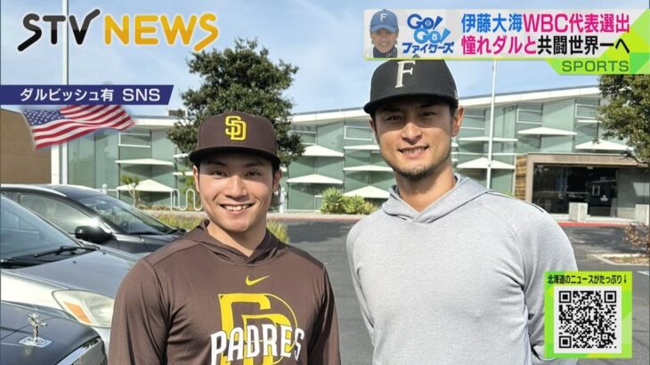 【ファイターズの伊藤大海】憧れのダルビッシュ有と共闘　世界一をめざす　ＷＢＣ代表選出