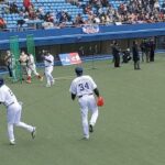 【日本プロ野球名球会vs 松竹ロビンス】続々　速報を入れていきます　レジェンド 対 尾上松也　武井壮　上地雄輔　稲村亜美　等　試合前練習