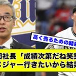 【実力社会】成績良ければメジャー挑戦認めるよw ww【山本由伸】