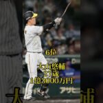 【野球】2023年阪神タイガース年俸ランキング！！あなたの推し選手はいましたか？　#野球 #プロ野球 #阪神タイガース #阪神 #猛虎　#猛虎大好き人間トラキチ #shorts