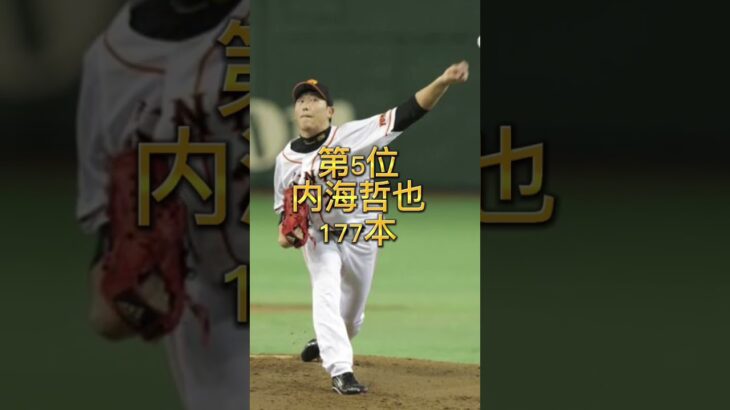 【こんなに？】プロ野球通算被本塁打ランキング　#shorts