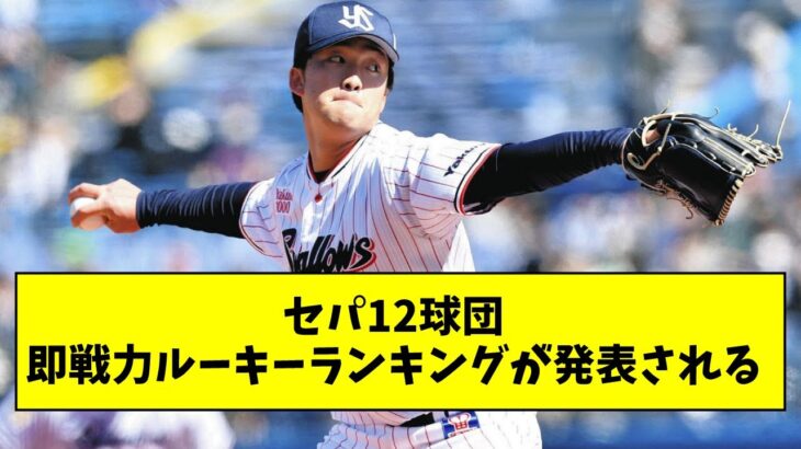 【セパ12球団】即戦力ルーキーランキングが発表される【なんJ なんG反応】【2ch 5ch】