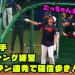 大谷選手　バッティング練習に登場！ホームラン連発で確信歩き！！　2023/3/4 WBC侍ジャパン vs 中日ドラゴンズ