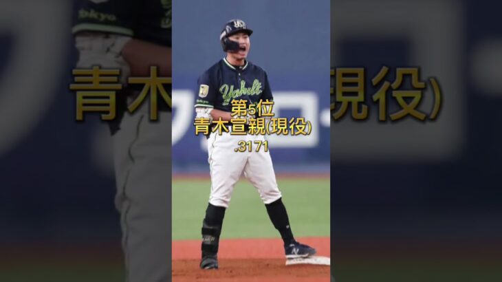 【4000打数以上限定】プロ野球通算打率ランキングTOP10 #shorts#柳田悠岐#ギータ#小笠原道大#プロ野球