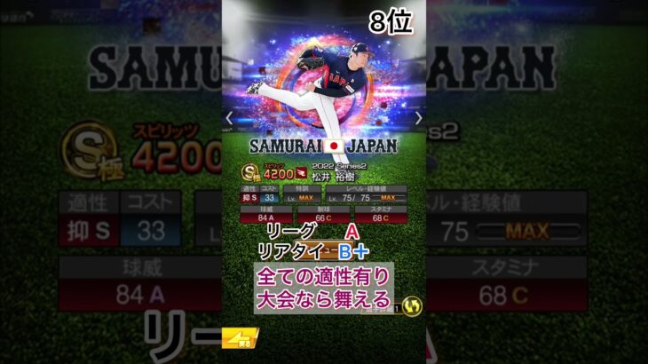 プロ野球スピリッツA第1弾侍ジャパンガチャ評価ランキング #プロスピ #プロスピa #gaming #game