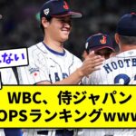 WBC、侍ジャパンOPSランキングがエグいwww【なんJ反応】