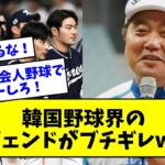 【日本の社会人野球でプレーしろ！】「帰って来るな」韓国野球界のレジェンドがWBC韓国代表にブチギレwwwwwwwww【なんJ反応】【プロ野球反応集】【2chスレ】【5chスレ】