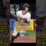 プロ野球選手身長の低い順ランキング#shorts