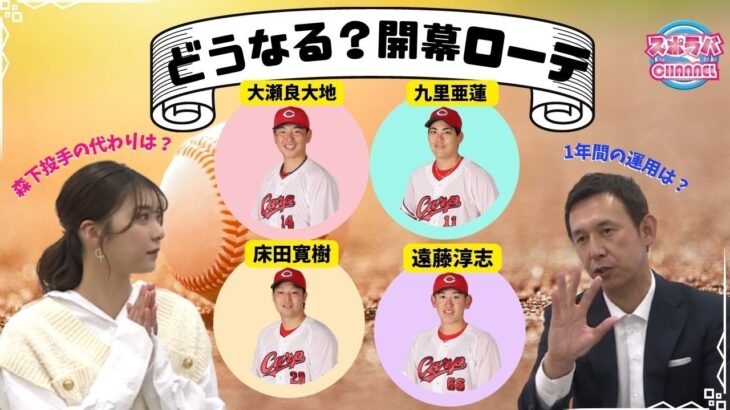 森下投手が開幕ローテ白紙に…山内泰幸がローテメンバーを予想！さらにデビッドソン選手の打撃フォームについて独自スクープも！