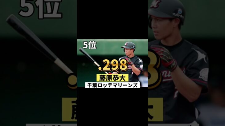 パリーグ最新打率ランキングトップ10#プロ野球 #柳田悠岐 #侍ジャパン #中村剛也 #ランキング