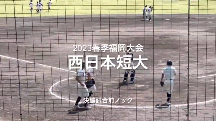 2023春季福岡大会決勝、西日本短大の試合前ノック【2023春季福岡大決勝　福大大濠vs西日本短大】#2023春季福岡大会決勝#西日本短大#福大大濠#久留米球場#試合前ノック