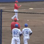 村松、明治大学の3学年先輩である森下とプロ初対戦！いきなりヒットを放つ！ (2023/04/19)