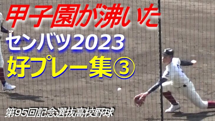 【第95回記念選抜高校野球大会】好プレー集③（第8日～第9日）