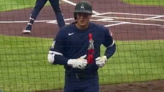 大谷くん初オールスター初二刀流！応援のタッチ🥰Ohtani’s first All Star Game 2021