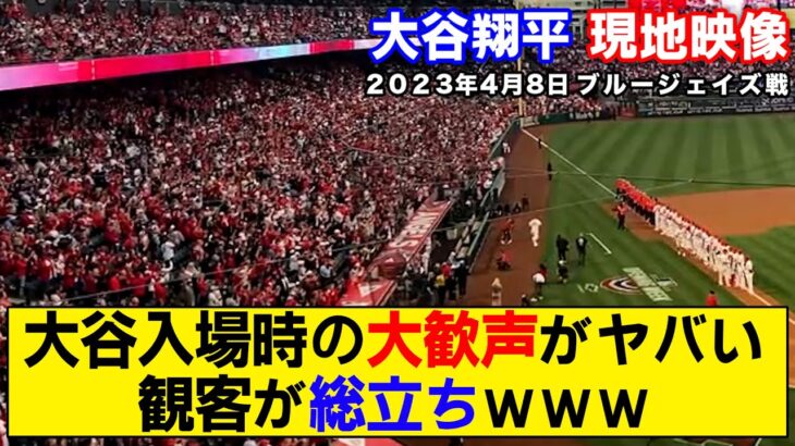 【現地映像まとめ】大谷翔平がコールのされた時の歓声がヤバすぎる！【エンゼルス】