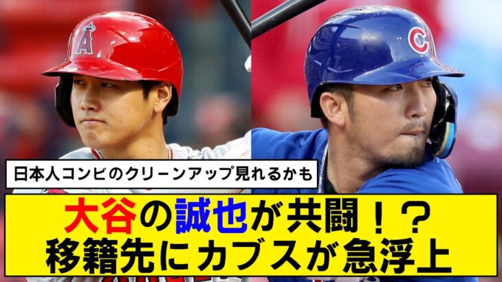 【移籍】大谷翔平と鈴木誠也の日本人コンビが実現！？【カブス】