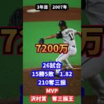 ダルビッシュ有　年棒・成績の推移#野球#wbc #日本ハム【前半】