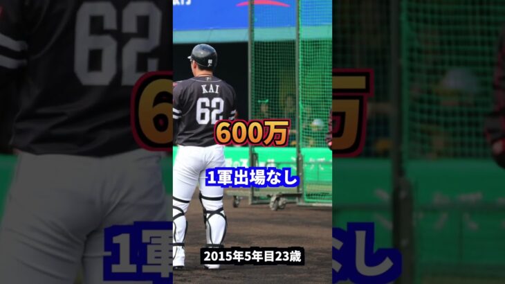 カイキャノン甲斐拓也　年棒・成績の推移#プロ野球#wbc #ソフトバンク