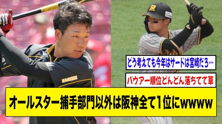 オールスター捕手部門以外は阪神全て1位にwwww【2ch 5ch野球】【なんJ なんG反応】