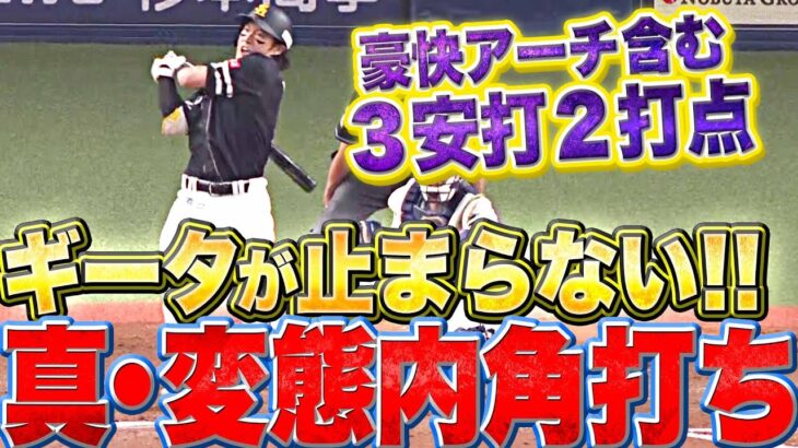 【真・変態内角打ち】柳田悠岐『打率.348 本塁打7 打点18』