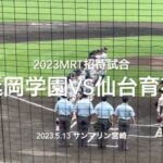 昨夏王者仙台育英に、宮崎ベスト4の延岡学園が挑む、仙台育英の投手陣層が厚い！！【2023  mrt招待高校野球　仙台育英vs延岡学園】#mrt招待高校野球#仙台育英#沖縄尚学#延岡学園#サンマリン