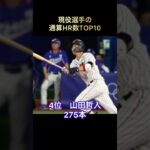 現役選手の通算HR数TOP10【#プロ野球 】【#ホームラン】