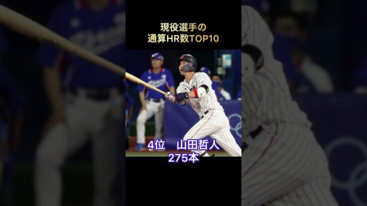 現役選手の通算HR数TOP10【#プロ野球 】【#ホームラン】