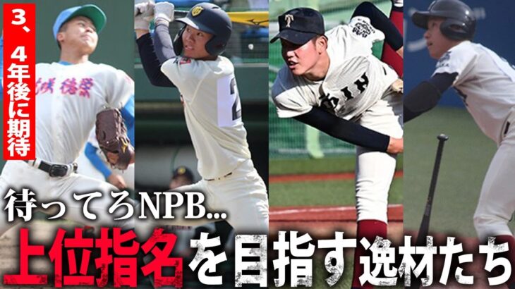 【上位指名に向けて】U-18代表や世代屈指の二刀流など　指名漏れから数年後のNPB入りを目指す逸材たち