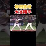 柳田悠岐選手と大谷翔平選手のバッティングフォーム比較#shorts