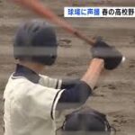 球場に声援　春の高校野球　福島県大会開幕