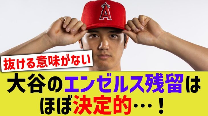 大谷翔平さん、エンゼルスの残留がほぼ決定的となるwww【なんJ なんG野球反応】【2ch 5ch】