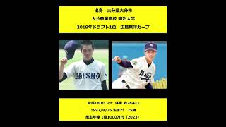 森下暢仁 1分で紹介　プロ野球選手   もりしたまさと