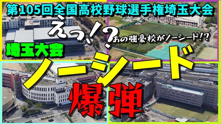 夏のノーシード爆弾(第105回全国高校野球選手権埼玉大会)