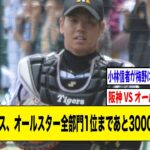 阪神・梅野、オールスター票1位の巨人・大城に3000票差で猛追wwwwww【2ch 5ch野球】【なんJ なんG反応】