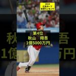 【2023】広島カープ年俸ランキング#shorts #プロ野球 #ランキング