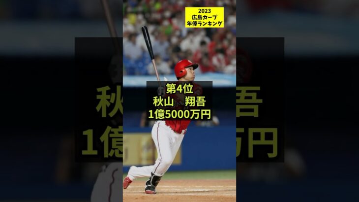 【2023】広島カープ年俸ランキング#shorts #プロ野球 #ランキング